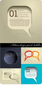 Modern design speech bubbles