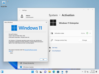 Windows 11 Enterprise 22H2 Build 22621.755 (No TPM Required) With Office 2021 Pro Plus Multilingual Preactivated