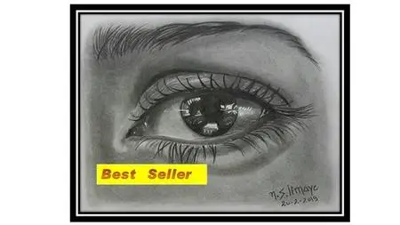 Draw Realistic Eye, Nose, Ear, Lip In Pencil Shading Medium