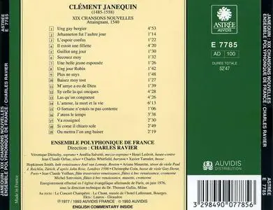 Charles Ravier, Ensemble Polyphonique de France - Clément Janequin: XIX Chansons Nouvelles (1993)