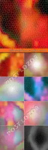 Abstract colorful mosaic backgrounds vector