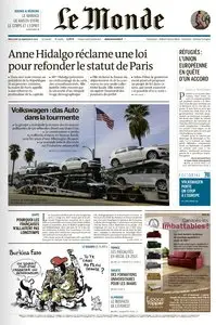 Le Monde et 2 Suppléments du Mercredi 23 Septembre 2015