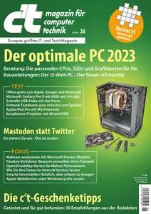 c't Magazin für Computertechnik - 03 Dezember 2022
