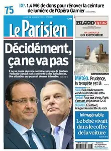 Le Parisien + Journal de Paris du Lundi 28 Octobre 2013