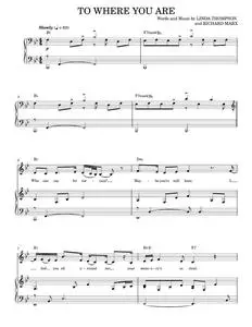 To where you are - Josh Groban (Piano-Vocal-Guitar)
