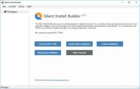 silent install builder 5.0.4