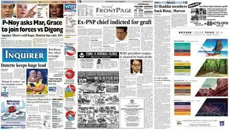 Philippine Daily Inquirer – May 07, 2016