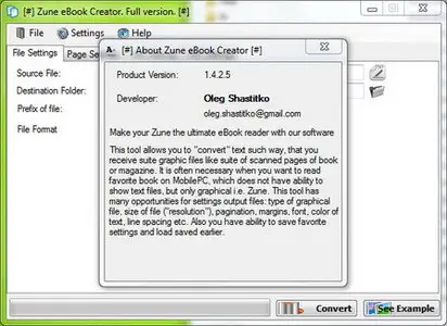 Portable Zune eBook Creator 1.4.2.5
