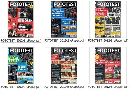 Fototest Spiegelreflex Digital Magazin Jahrgang 2012 Full Year Edition