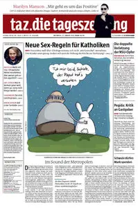 Tageszeitung TAZ vom 21 Januar 2015