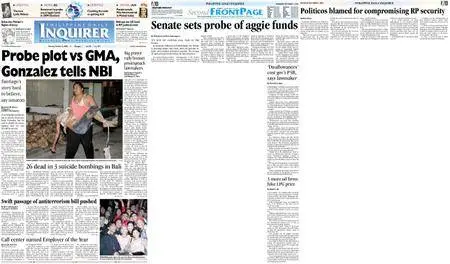 Philippine Daily Inquirer – October 03, 2005