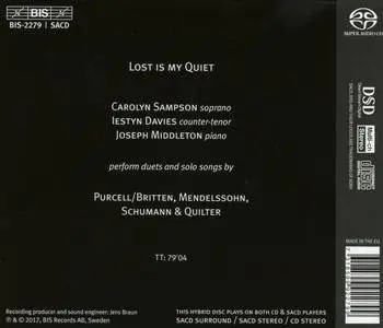 Carolyn Sampson, Iestyn Davies, Joseph Middleton - Lost Is My Quiet - Duets and Solo Songs (2017) {BIS Digital Download}