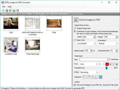5DFly Images to PDF Converter 2.0