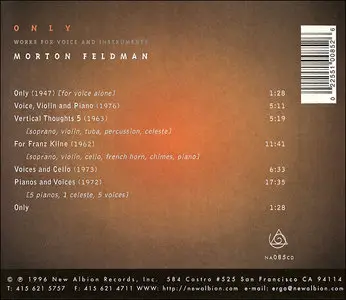 Morton Feldman (1926-1987) - Only