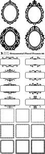 Vectors - Ornamental Floral Frames 66