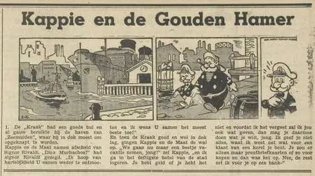 Kranten Strips 00 Kappie V006 Kappie En De Gouden Hamer Prov Zeeuwse Courant 1948