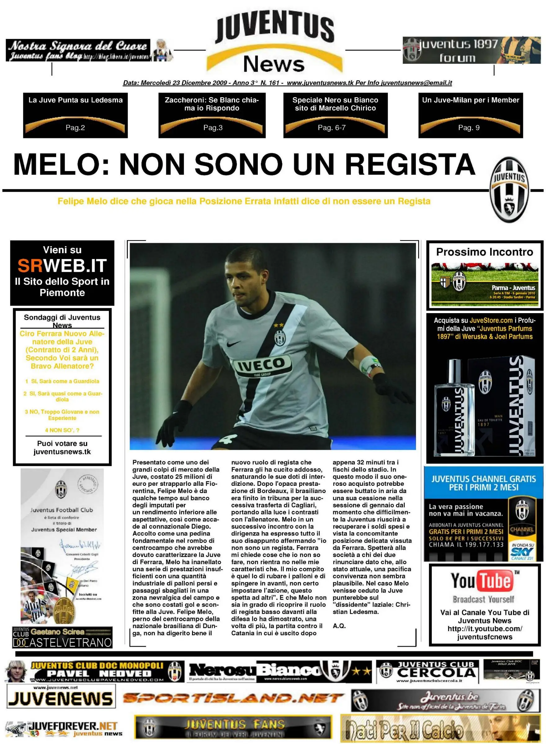 Juventus News 23.12.2009