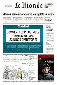 Le Monde du Jeudi 29 Novembre 2018