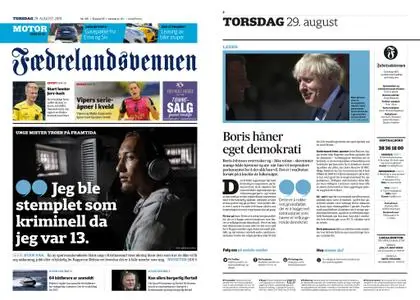 Fædrelandsvennen – 29. august 2019