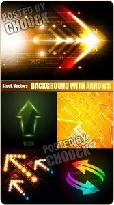 Background with arrows - Stock Vector
