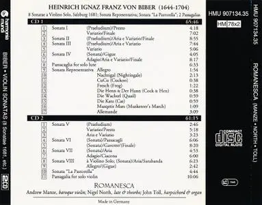 Romanesca - Heinrich Ignaz Franz von Biber: Violin Sonatas (1994)