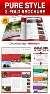 GraphicRiver Pure Style 3-fold brochure