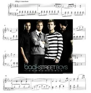 Backstreet Boys Sheet Music for piano+Lyrics (+guitare)