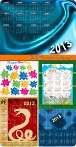 Calendar 2013 vector set 8