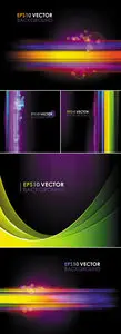 Dark Abstract Backgrounds Vector 4