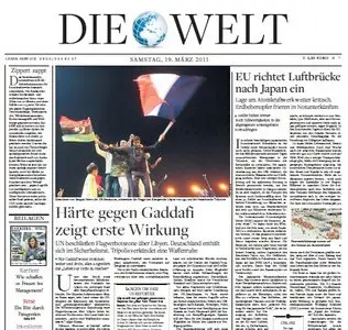 Die Welt vom 19 März 2011