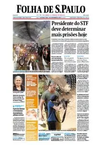 Jornal Folha de São Paulo - 18 de novembro de 2013 - Segunda
