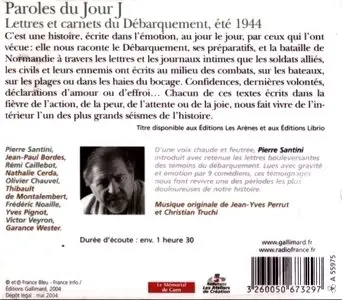 Jean-Pierre Guéno, "Paroles du jour J : Lettres et carnets du Débarquement, été 1944"