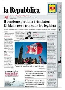 la Repubblica - 18 Ottobre 2018
