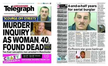 Lancashire Telegraph (Blackburn, Darwen, Hyndburn, Ribble Valley) – January 16, 2019