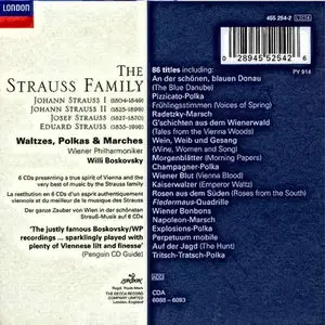 The Strauss Family: Waltzes, Polkas & Marches / Boskovsky CD6 of 6