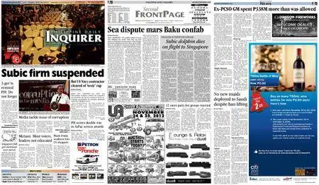 Philippine Daily Inquirer – November 24, 2012