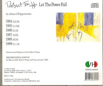 Robert Fripp - Let The Power Fall - 1981 (remastered 1989) reissued 2004