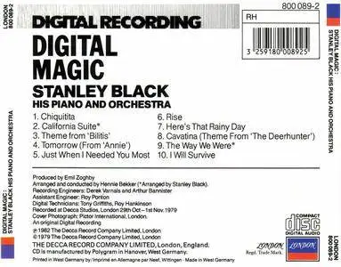 Stanley Black, His Piano & Orchestra - Digital Magic (1979) {1982 London} **[RE-UP]**