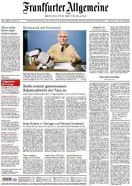 Frankfurter Allgemeine Zeitung mit RMZ vom 15. Oktober 2010