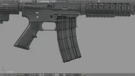 BlenderCookie: Modeling an M4 Rifle in Blender [repost]