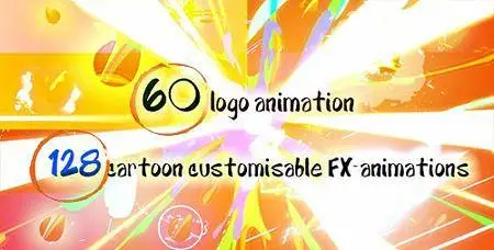 60 Quick Cartoon Logo Reveal Pack & 128 Cartoon FX in 9 Packs - Project for After Effects (VideoHive)