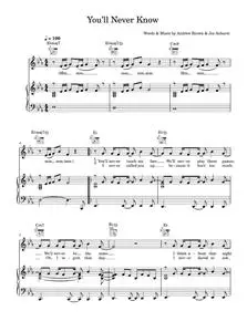 You'll Never Know - Chad Lawson (Piano-Vocal-Guitar (Piano Accompaniment))