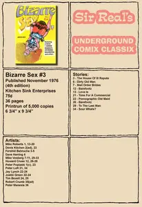 Bizarre Sex 03 4th Edition 1976 ADULT Sir Real