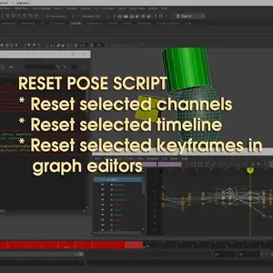 Reset Pose Based on Selection - Maya Script (Python)