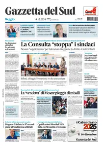 Gazzetta del Sud Reggio Calabria - 14 Dicembre 2024