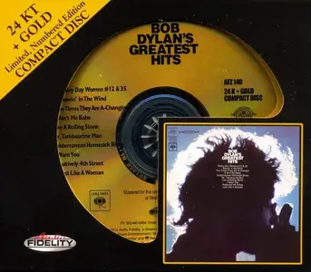 Bob Dylan - Bob Dylan's Greatest Hits (1967) [Audio Fidelity, 24 KT + Gold CD, 2012]