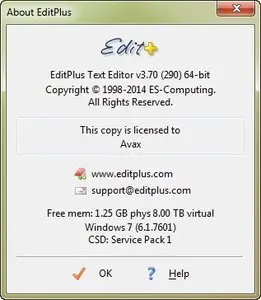 ES-Computing EditPlus 3.70.290 (x86/x64)