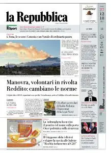 la Repubblica - 27 Dicembre 2018