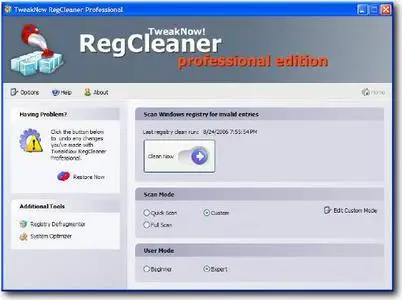 TweakNow RegCleaner Professional ver.3.0.0