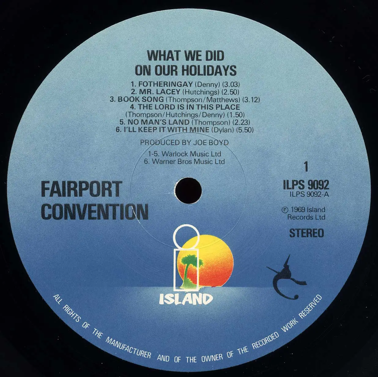 Fairport Convention - What We Did On Our Holidays (1969) 24-bit/96kHz Vinyl Rip